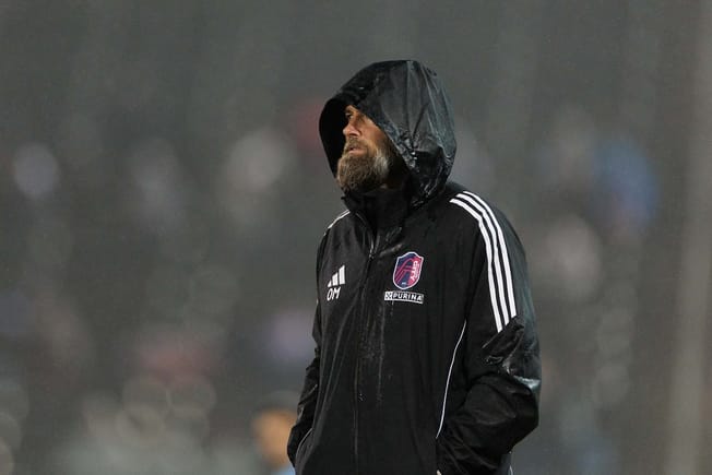St. Louis City fire head coach Olof Mellberg 15 games into his MLS tenure
